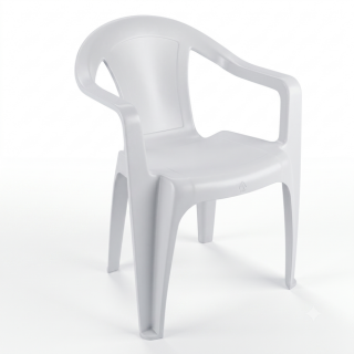 Poltrona de plastico baixa – perola